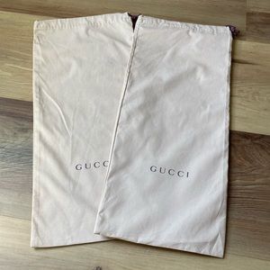 Authentic Gucci Shoe Duster Bags